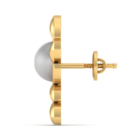 Mayra Gold Stud Earrings Design for daily use 