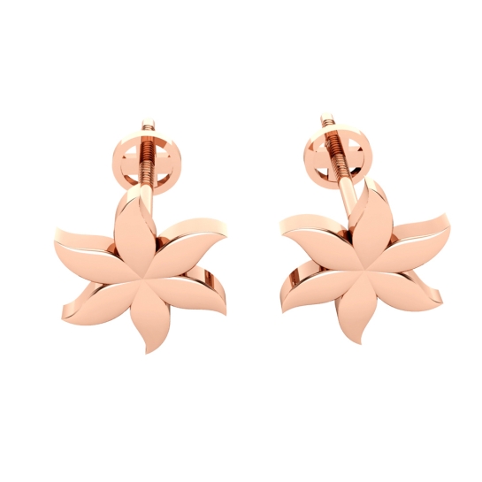 Meenu Gold Stud Earrings Design for daily use 