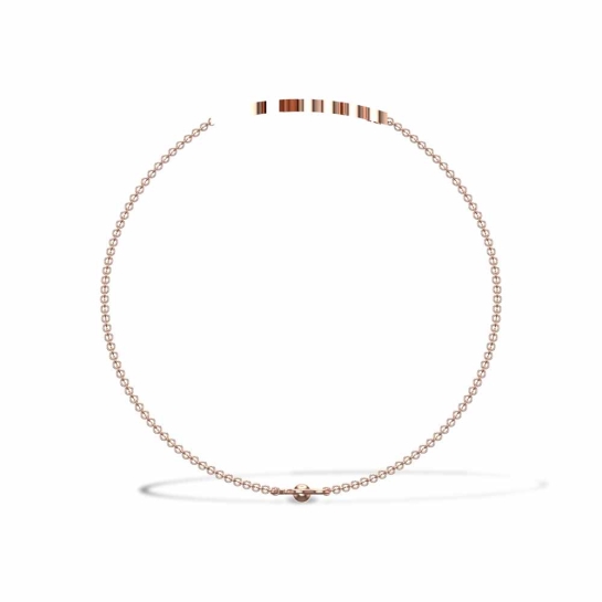 Mera Bhai Initial Rose Gold Chain Rakhi