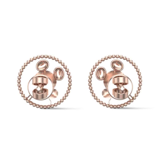 14k Mickey White Gold Kid Earrings