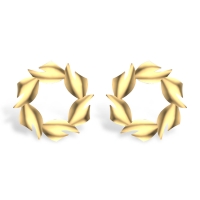 Miley Gold Earrings Design for daily use 