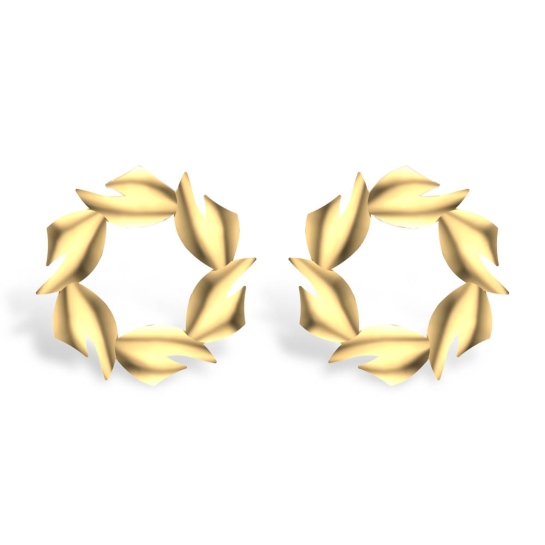 Eva Gold Earrings Design for daily use 