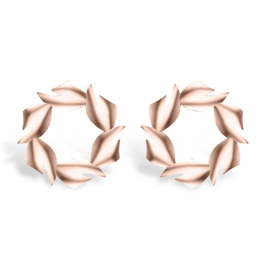 Miley Gold Earrings Design for daily use 