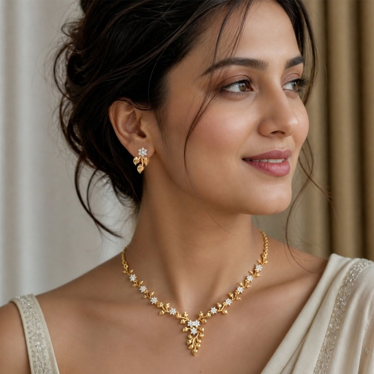 Golden Heartbond Necklace