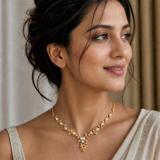 Golden Heartbond Necklace