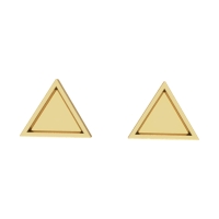 Nargis Gold Stud Earrings Design for daily use 