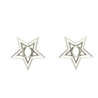 Natasha Gold Stud Earring