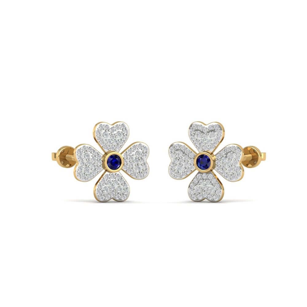 Neel Blossom Diamond Earrings 