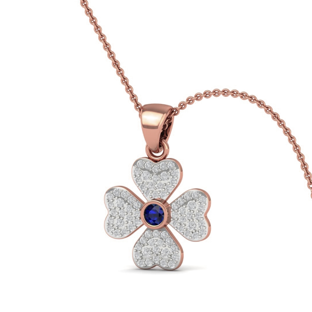 Neel Blossom Diamond Pendant
