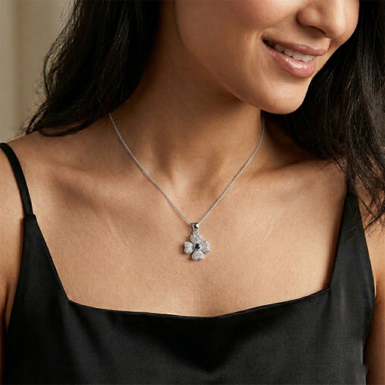 Neel Blossom Diamond Pendant