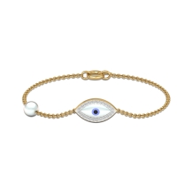 Noor Pearl Evil Eye Bracelet