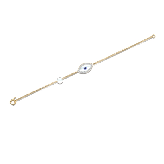 Noor Pearl Evil Eye Bracelet