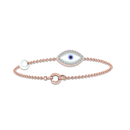 Noor Pearl Evil Eye Bracelet