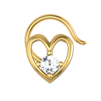 Amirah Yellow Gold Diamond Nosepin 