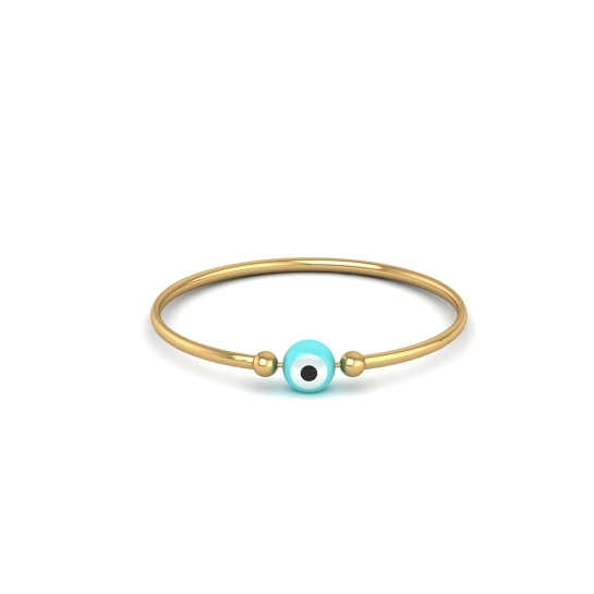 Ocean Eye Gold Bangle