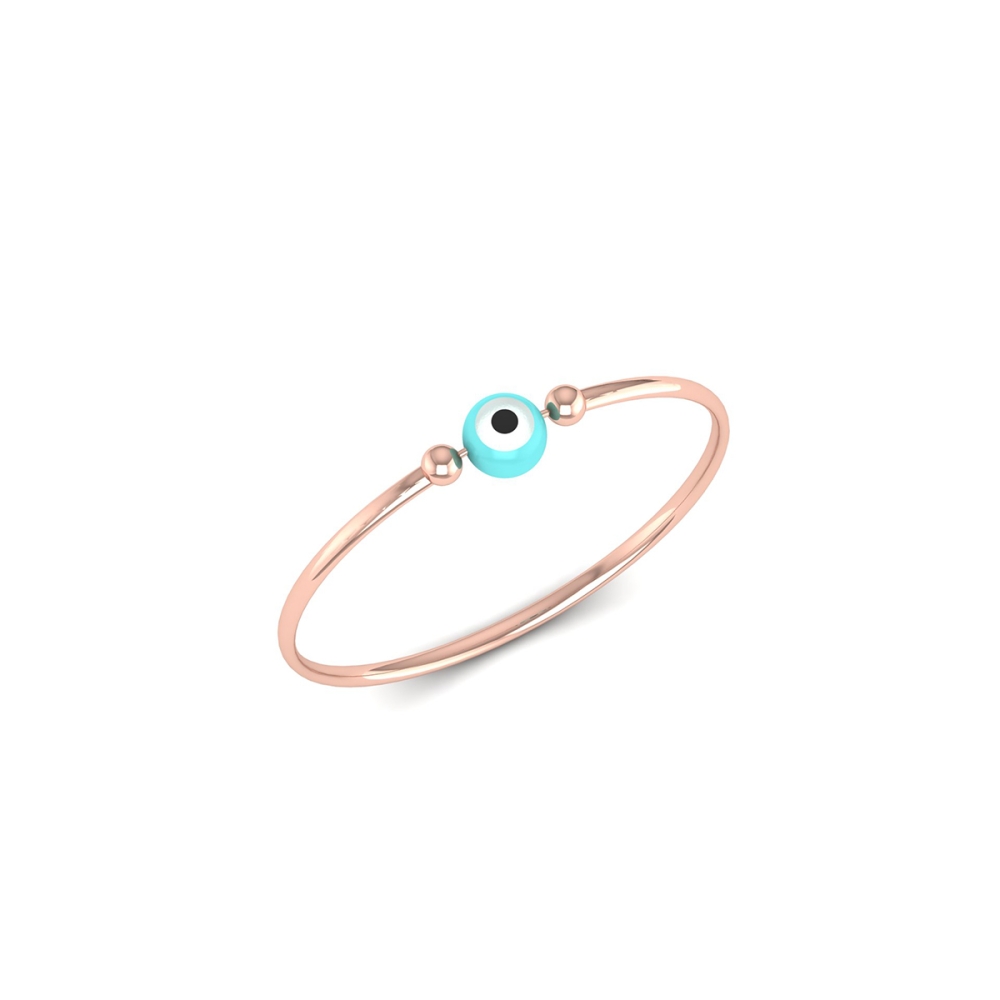 Ocean Eye Gold Bangle