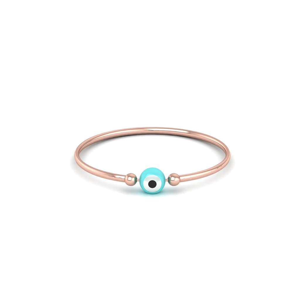 Ocean Eye Gold Bangle