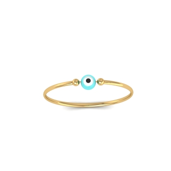Ocean Eye Gold Bangle