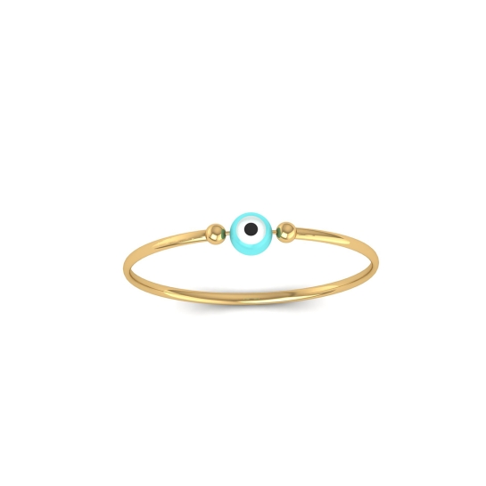 Ocean Eye Gold Bangle