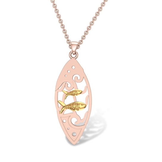 Stormi Fish Gold Pendant