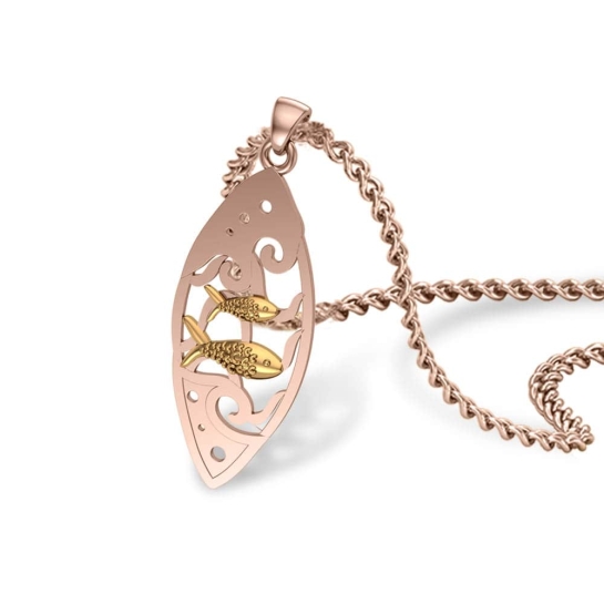 Stormi Fish Gold Pendant