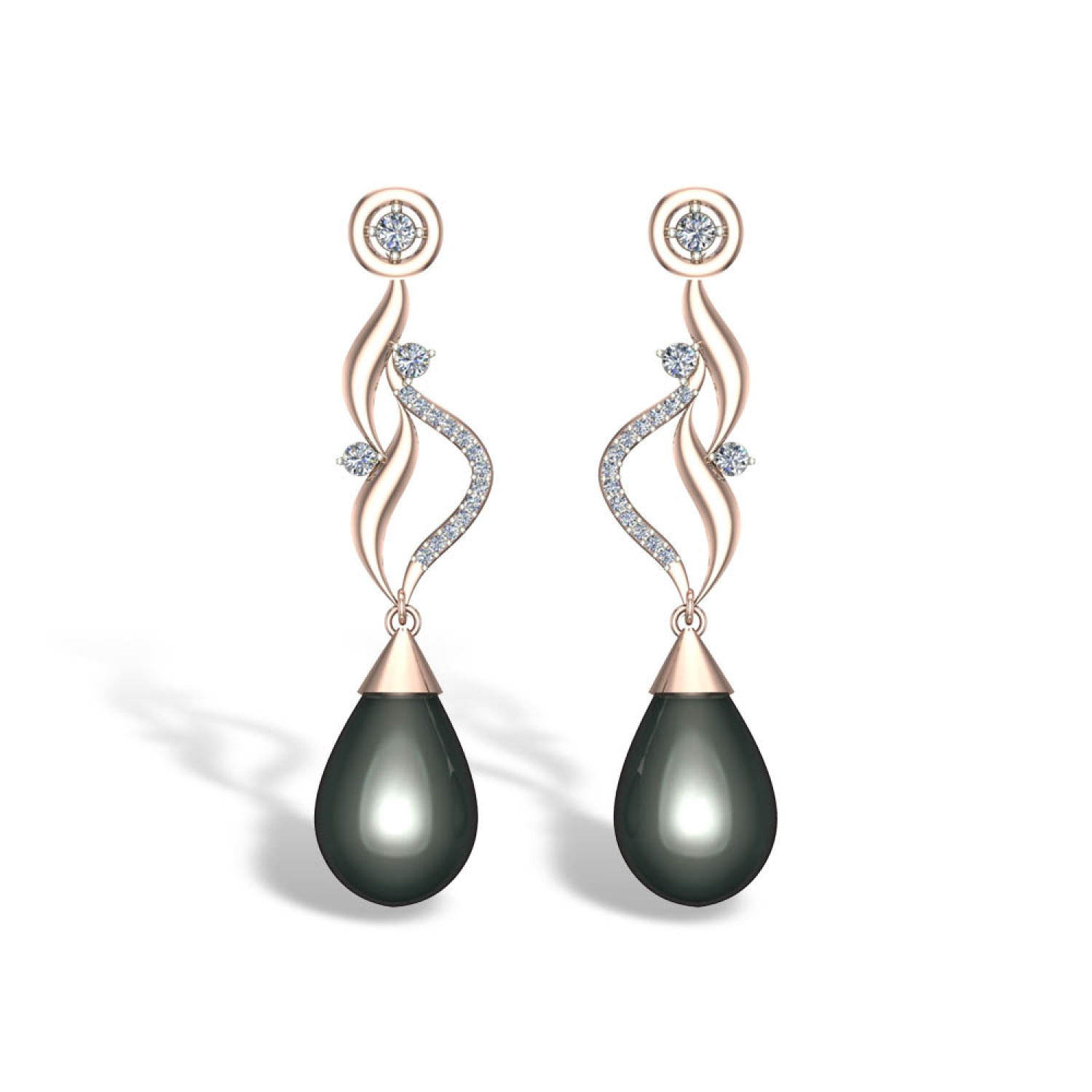 9ct White Gold Emerald Double Drop Pear Shape Earrings | Buy Online | Free  and Fast UK Insured Delivery