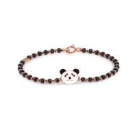 Panda 18k Rose Gold Enamel Kid Nazaria Bracelet