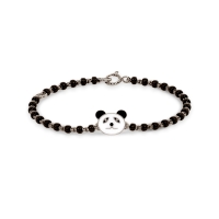 Panda 18k White Gold Enamel Kid Nazaria Bracelet