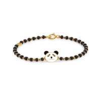 Panda 18k Yellow Gold Enamel Kid Nazaria Bracelet