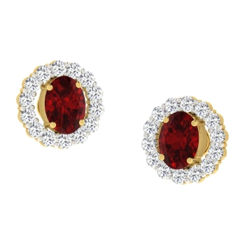 Qushi Gold Stud Earr…