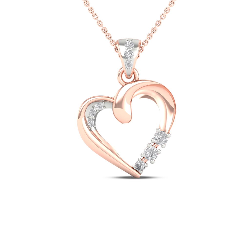 14k/18k Radiant Love Gold Heart Charm