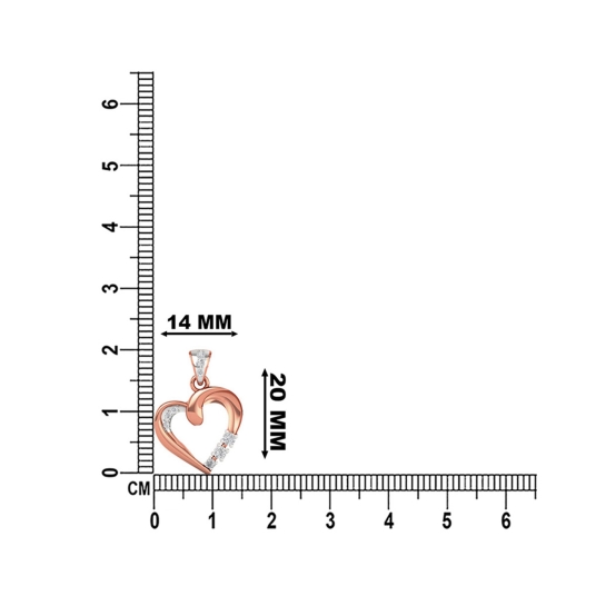 14k/18k Radiant Love Gold Heart Charm