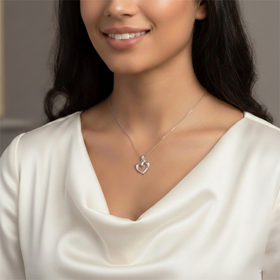 14k/18k Radiant Love Gold Heart Charm