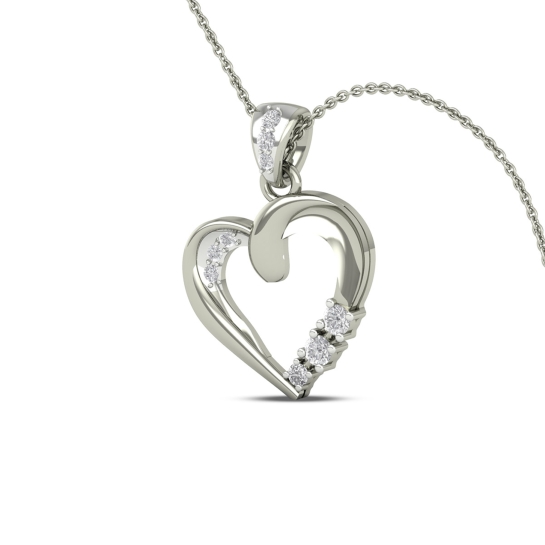 14k/18k Radiant Love Gold Heart Charm