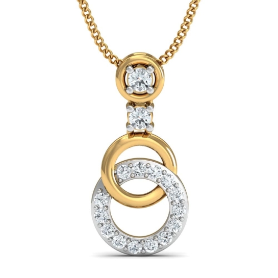 Aaradhana Gold and Diamond Pendant