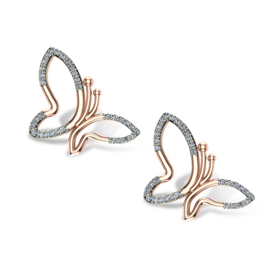 Sienna Butterfly Diamond Studs