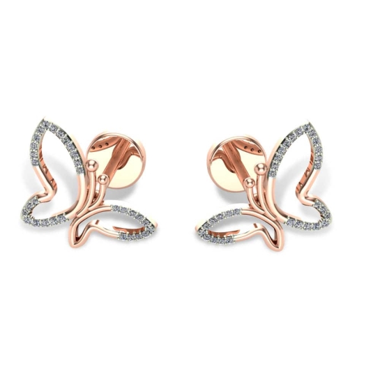 Roselyn Butterfly Diamond Studs