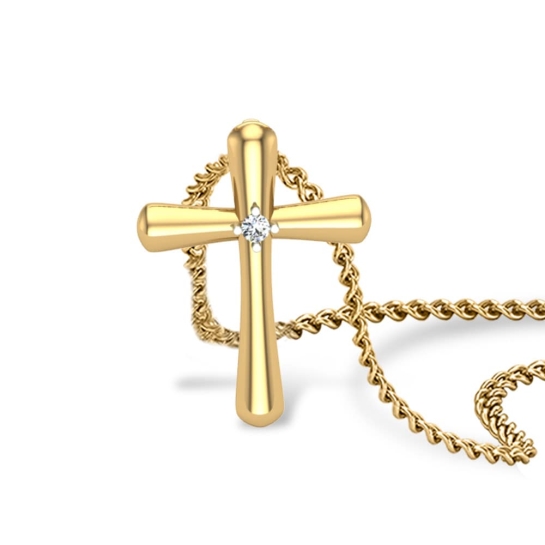 Rowan Jesus  Diamond Pendant