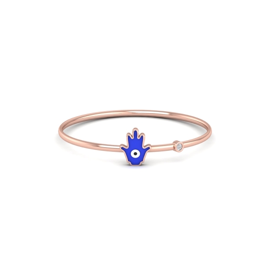 Royal Blue Hamsa Radiant Bangle