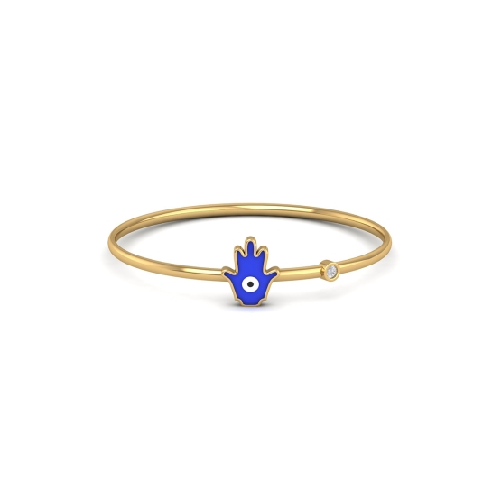 Royal Blue Hamsa Radiant Bangle