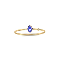 Royal Blue Hamsa Radiant Bangle