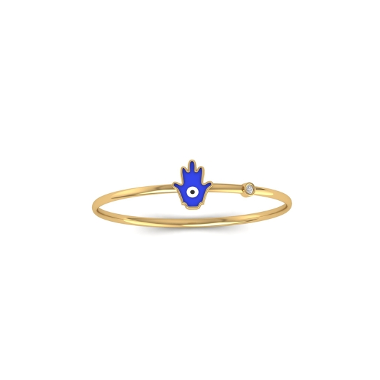 Royal Blue Hamsa Radiant Bangle