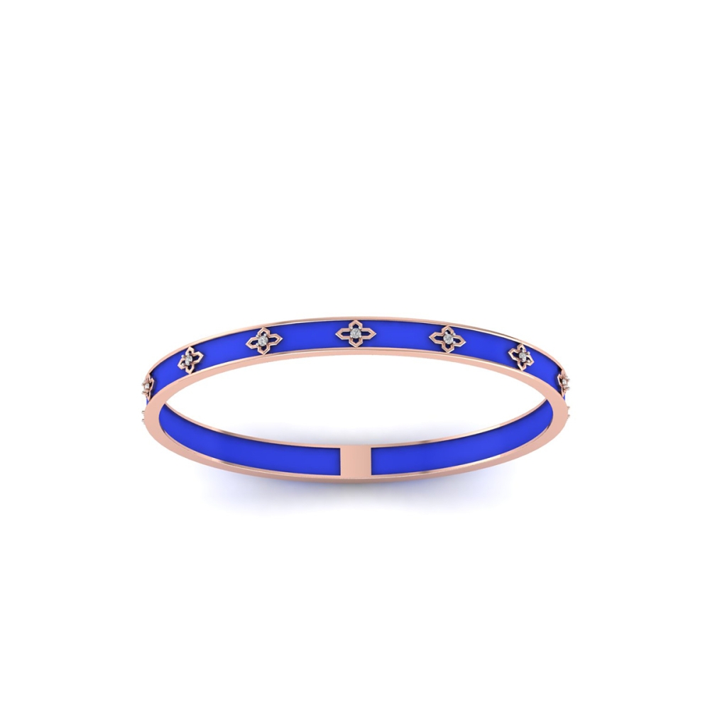 Royal Sapphire Bloom Bangle