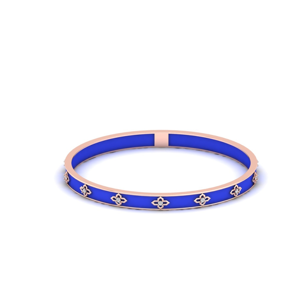 Royal Sapphire Bloom Bangle