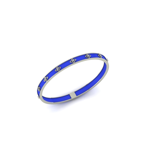 Royal Sapphire Bloom Bangle