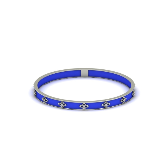 Royal Sapphire Bloom Bangle