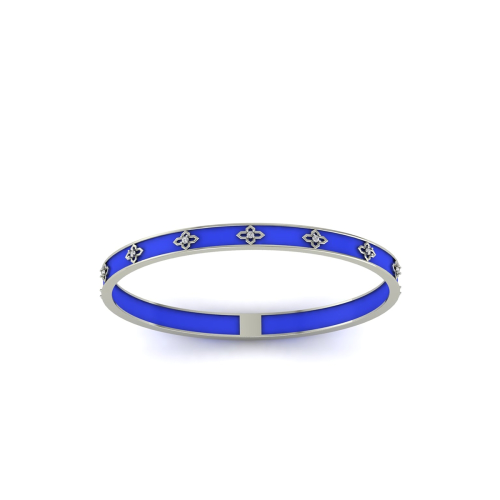 Royal Sapphire Bloom Bangle