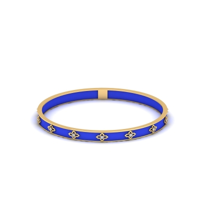 Royal Sapphire Bloom Bangle