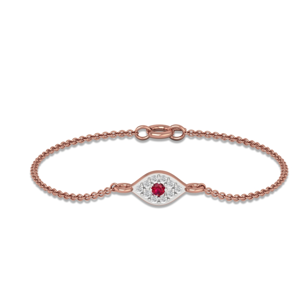 Ruby Aura Diamond Bracelet
