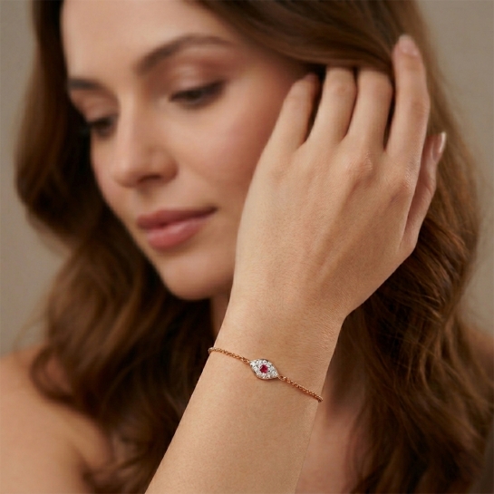 Ruby Aura Diamond Bracelet